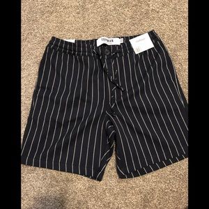 Topman shorts. Navy blue with white stripes